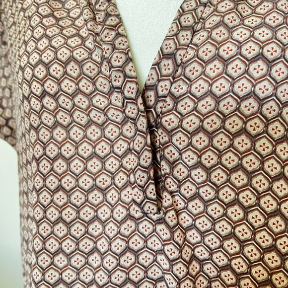 JOIE Silk Printed Blouse Top Size M | Career Chic Work Office Lunch Capsule - Picture 5 of 11